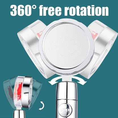 2 X Hydro Jet High Pressure Shower Head with 2 Filters,Handheld Turbo Spa Fan