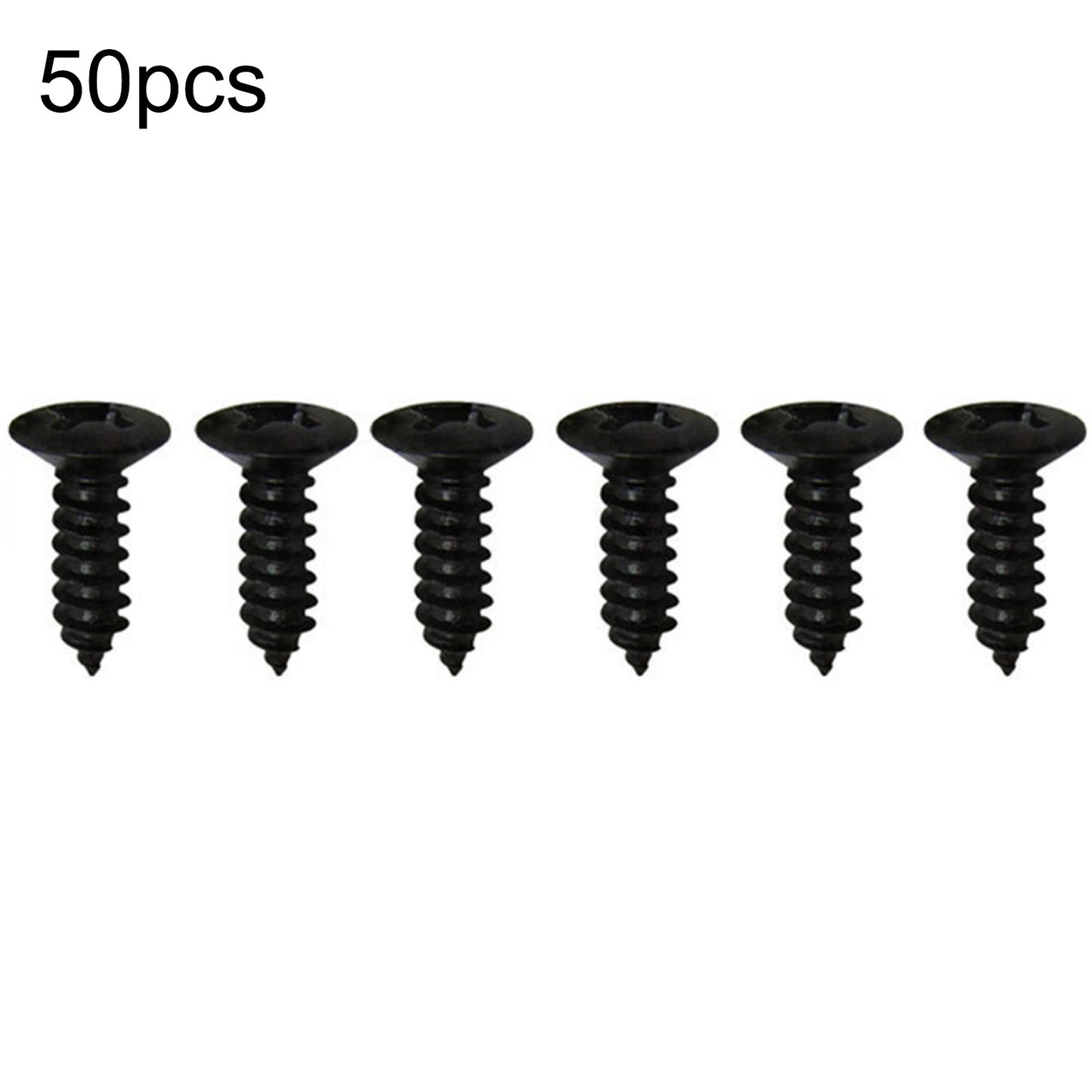 50Pcs/Set Black Electric Guitar Bass Pickguard Screws For Fender Strat/Tele