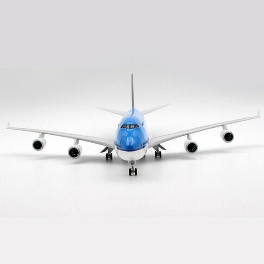1:150 47CM KLM BOEING 747-400 Airplane Led Sound- controlled Light Resin Model