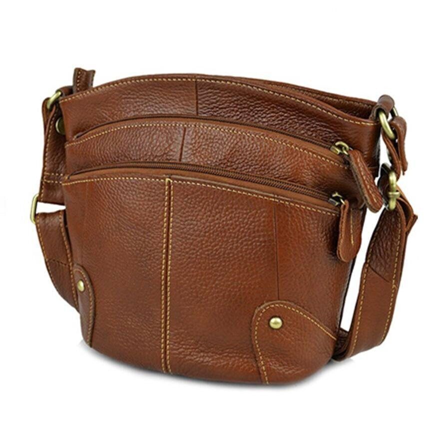 00% Cowhide Women Crossbody Bag Leather Messenger Bags Ladies Shoudler 2023