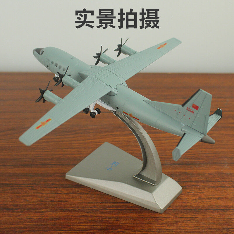1:200 19CM AVIC China Air Force Y-9 Transport Aircraft Diecast Airplane Model