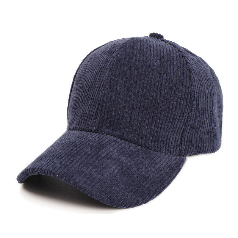 Unisex Corduroy Baseball Cap Snapback Hat Trucker Hat Peaked Cap Adjustable*US