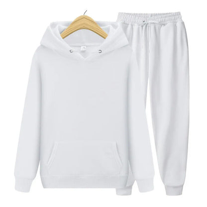 Two Piece Set Women Tracksuit Sportwear Pants Suit Men Autumn Winter Sweatpants