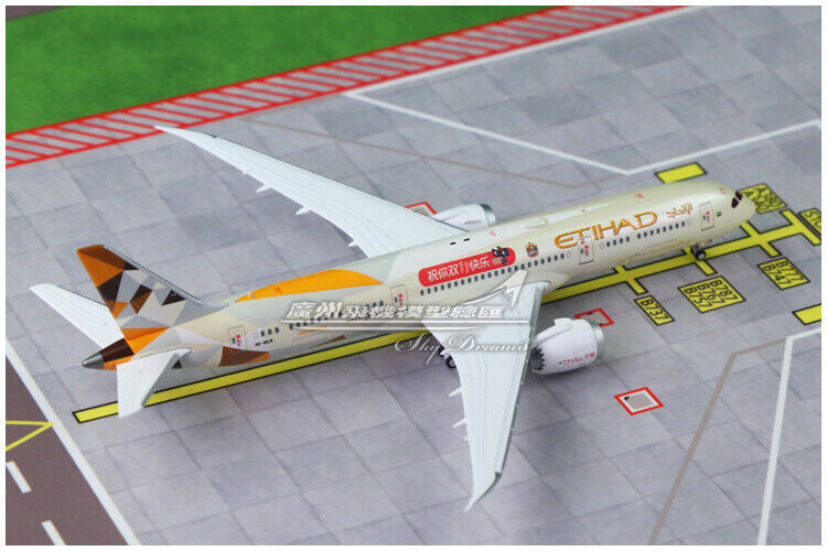 1:400 JC Wings ETIHAD AIRWAYS BOEING 787-9 Passenger Airplane Diecast Model