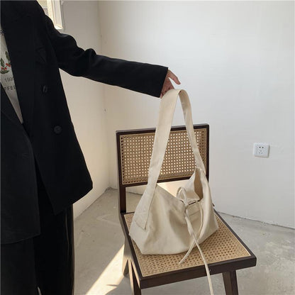 Women Bandage Crossbody Bag Canvas Shoulder Bag Female Bag Student Bag