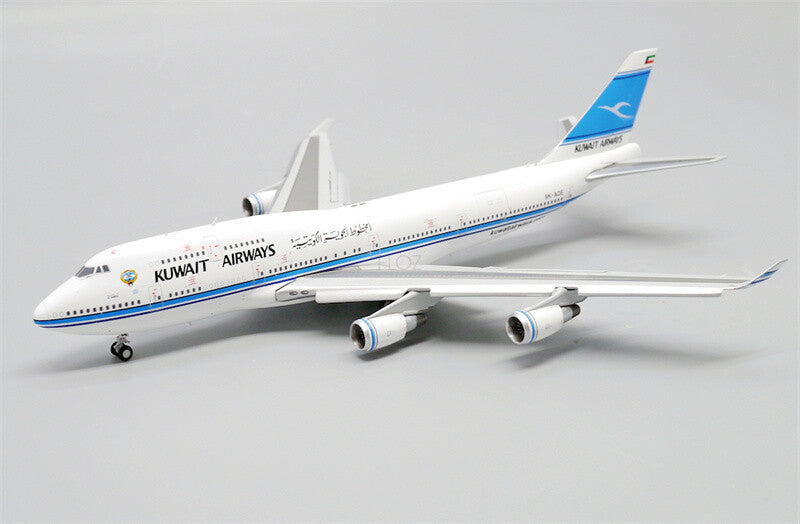 JC Wings Kuwait Airways for Boeing 747-400 9K-ADE Flaps Down 1/400 Plane Model