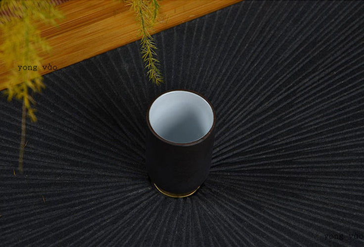 6pcs*0.6oz Smelling Cup Chinese Kungfu Tea Cup Zisha Red Stoneware Cup Porcelain