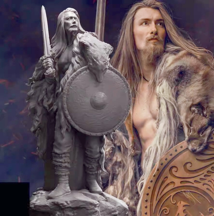 1/24 resin figure model kit Fantasy Ancient Male Warrior unassembled unpainted