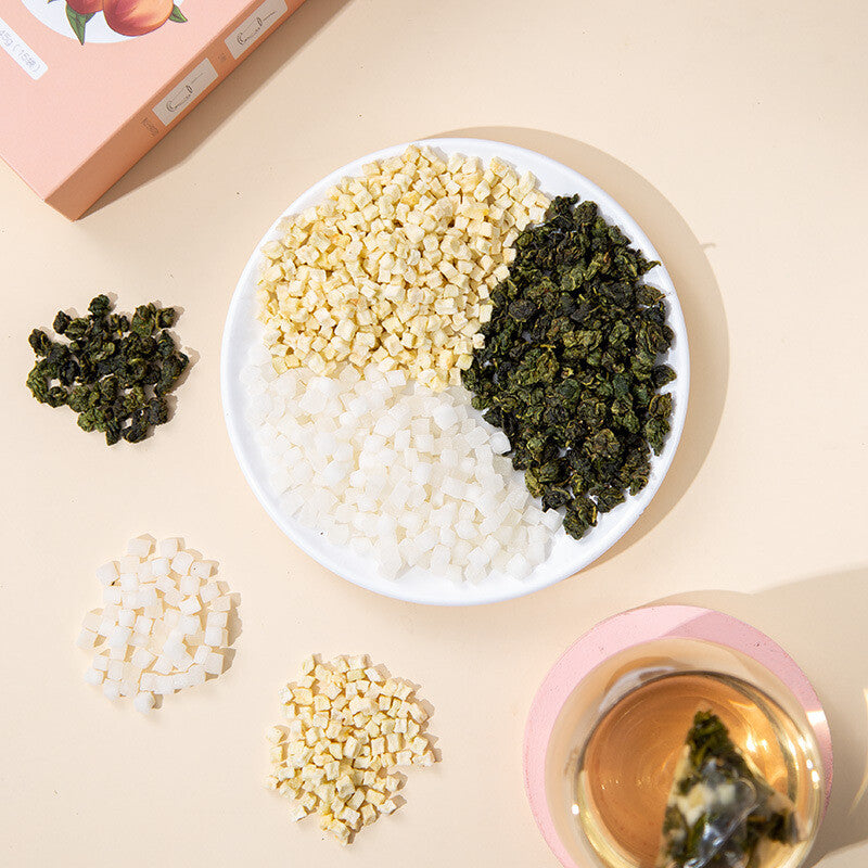 Honey Peach Oolong Tea Beauty Tea Triangle Bags - 45g Fruit Cold Brew Tea