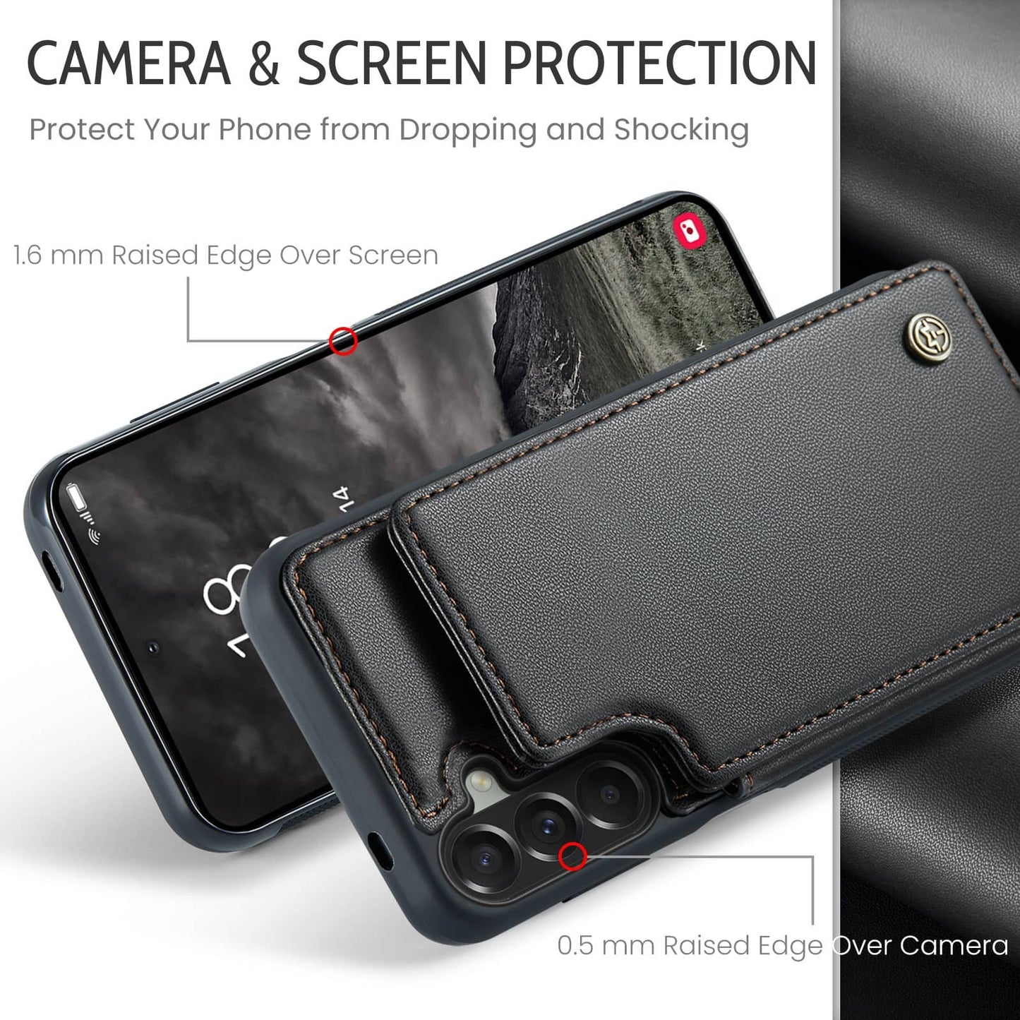 Case for Samsung Galaxy A57 A37 Case with Card Holder Wallet Case for Women Men