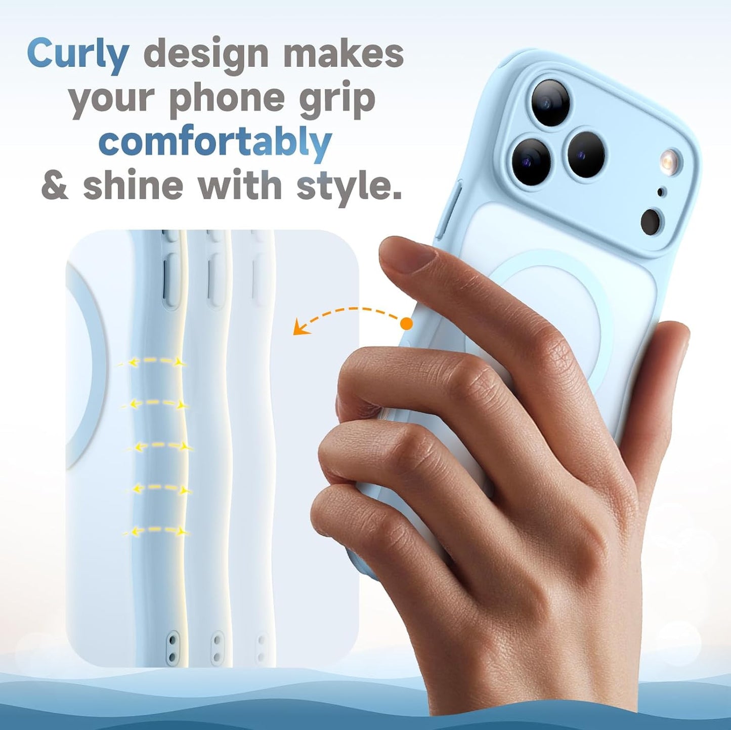 For Iphone 17 Pro Max Case for Women Girls,【Compatible with Magsafe】,【Camera Con