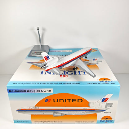 1:200 InFlight United Airlines DC-10 Passenger Airplane Diecast Plane Model