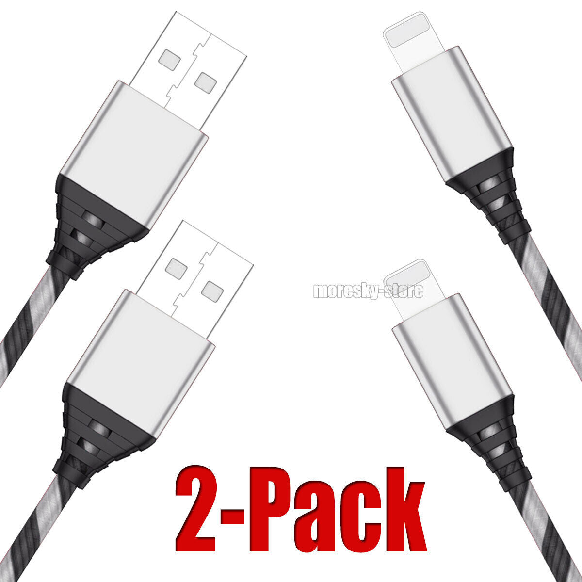 2x Charging Cable 3/6/10ft Data Sync Charge Cord For iPhone 12 Pro Max mini/Pro