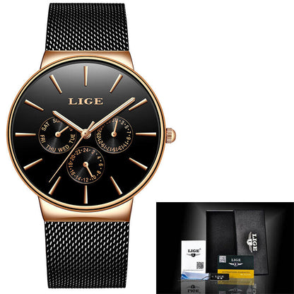 Watch for Women Luxury Jewelry Steel Quartz Wristwatches Gift for Ladies Present