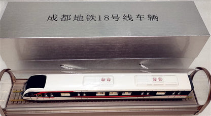 1:68 43CM Chengdu Metro Line 18 Passenger Car Trains Vehicle Diecast Model