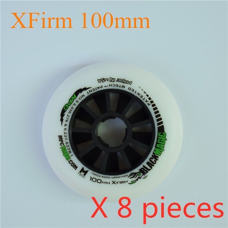 110/100/90mm Inline Speed Skates Wheel Indoor Track Outdoor Racing Black Magic