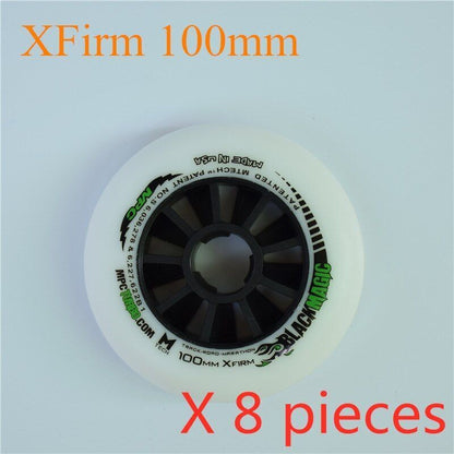 110/100/90mm Inline Speed Skates Wheel Indoor Track Outdoor Racing Black Magic