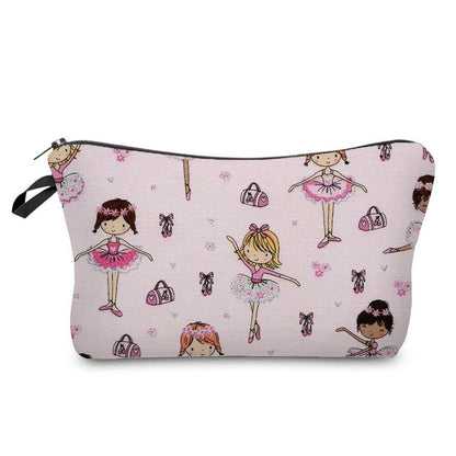 Makeup Bags Dancer Print Cosmetic Case Toiletries Organizer Traveling Polyester