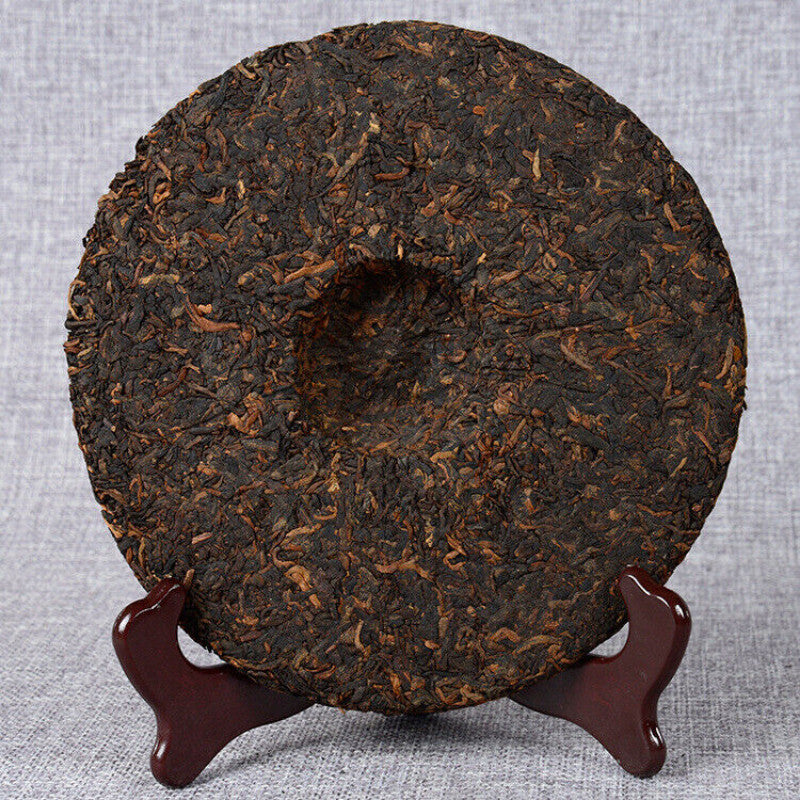 357g Top Black Tea Yunnan Pu-erh Tea Ancient Tree Pu-erh Ripe Cake Health Care