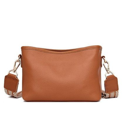 Casual Handbag Genuine Leather Bucket Vintage Tote Shoulder Bag Small Messenger