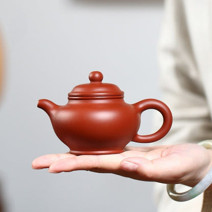 180ml True Yixing Zisha Tea Pot Dahongpao Clay Marked Original Ore Kungfu Teapot