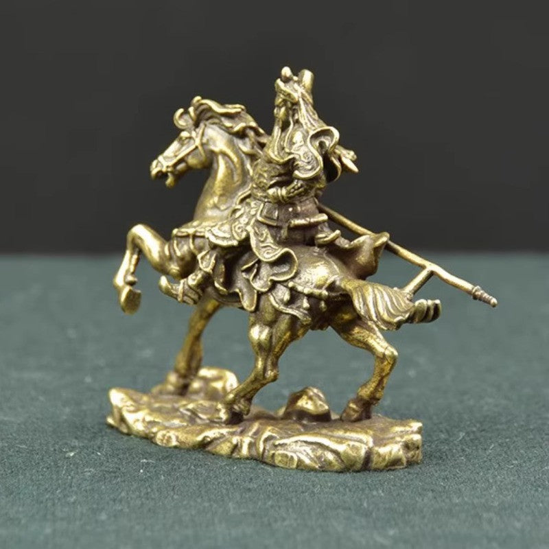 Antique Guanggong Statue Decoration Bronze Traditional Casting Table Decoration -