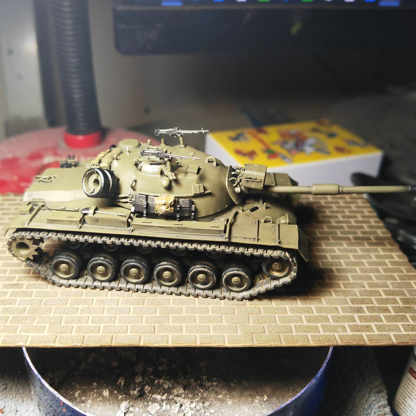 3D Printed 1/72 American M48A5 Tank Finished Product