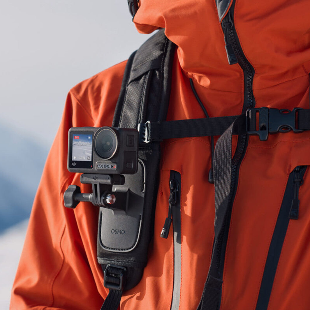 DJI Osmo Action 6/5/4/3/2/1/Nano Backpack Strap Mount Creates First Person View