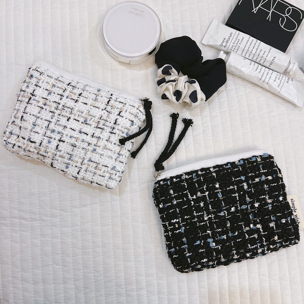 Small Cosmetic Bag Zipper Makeup Lipstick Travel Purse Organizer Pouch 14*10 CM
