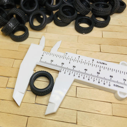 50PCS 1/32 Model Car Rubber Tire Replacement Parts For Military Model Cars
