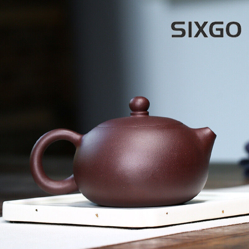 5.5" Chinese Yixing Zisha Pottery Purple Clay 300ML Xishi Kung Fu Teapot 倒把西施