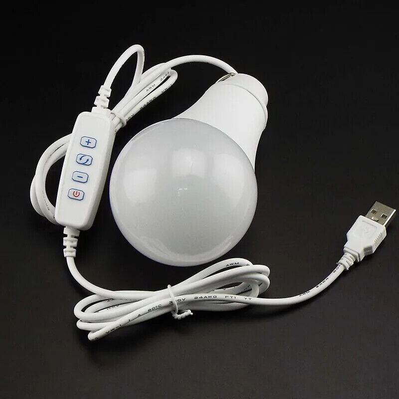 Reading Night Lamps USB LED Bulb Light Portable Outdoor Camping Home Lighting 5V