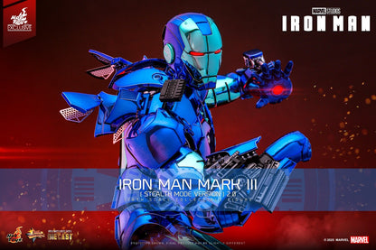 In Stock New Hot Toys 1/6 IRON MAN MMS814D71 MARK Ⅲ Stealth Mode Version 2.0！