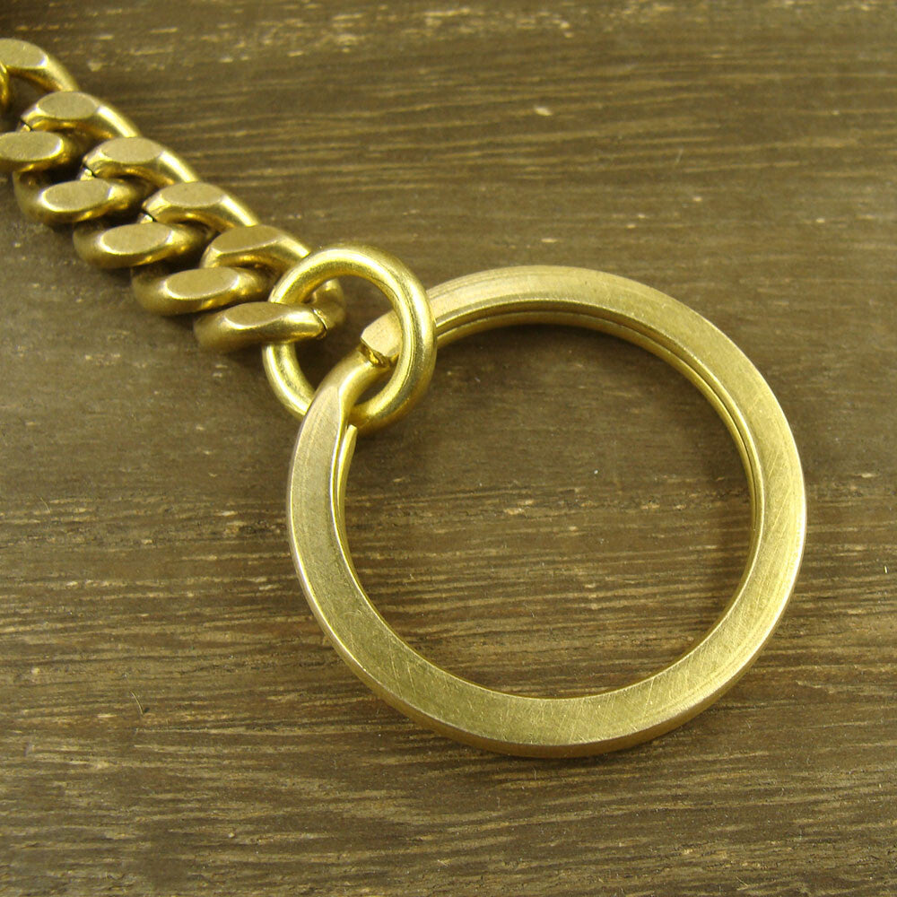 Solid Brass Key Chain Keyring Holder Bag Wallet Chain Keychains With Snap hook