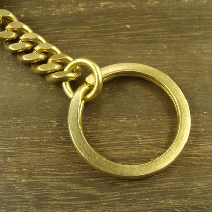 Solid Brass Key Chain Keyring Holder Bag Wallet Chain Keychains With Snap hook
