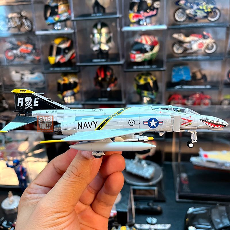 1:100 US F4C Phantom Fighter Alloy Aircraft Model