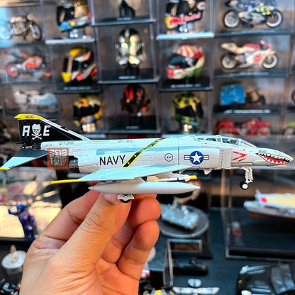 1:100 US F4C Phantom Fighter Alloy Aircraft Model