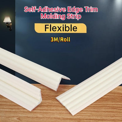 3Meter Flexible Edge Trim Molding Strip Self-Adhesive Furniture Frame Ceiling