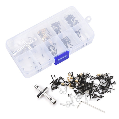 252x 1/24 RC Car Stainless M1.4 Assorted Screw Pin Nut Tool Kit For Axial SCX24