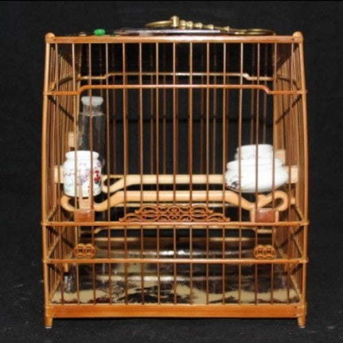 Premium Chinese Bamboo Wood White Eyed Birdcage