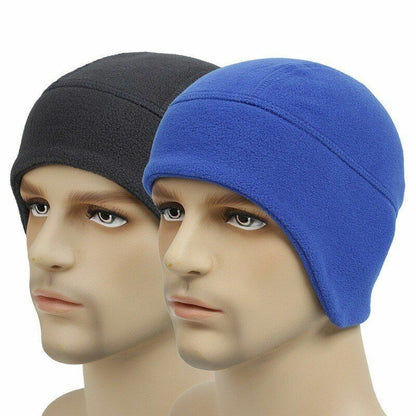 Unisex Outdoor Windproof Winter Warm Fleece Hat Camping Hunting Tactical 56-50CM