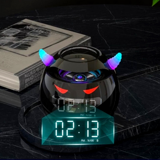 2023 Reloj Despertador Altavoz Bluetooth inalámbrico LED Digital USB recargable