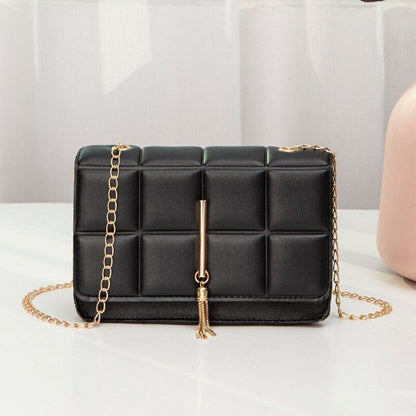 Synthetic Leather Shoulder Bag Chain Rhomboid Crossbody Purse Handbags Phone Bag