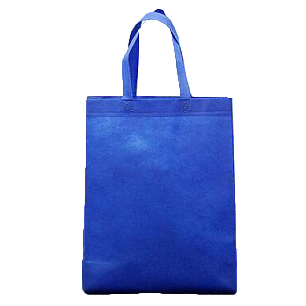 Solid Color Reusable Shopping Bags Large Folding Totes Convenient Grocery Bags