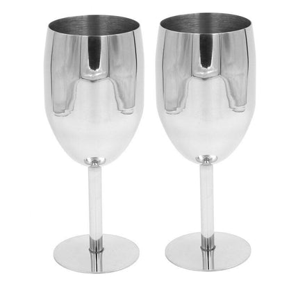 2Pcs Stainless Steel Wine Glass Bar Wine Glass Charms Alcohol Cocktail Drinkware
