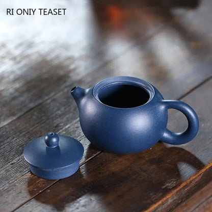 100ml Yixing Handmade Purple Clay Teapots Ball Shaped Infuser Xishi Tea Pot