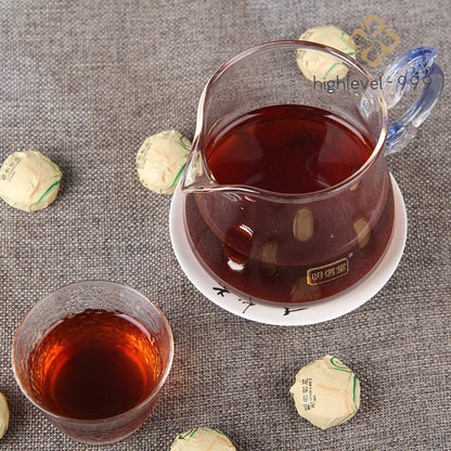 500g Ripe Pu'er Tuo Tea Yunnan Rice Aroma Mini Compact Dried Leaf Tea