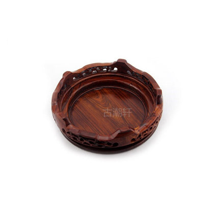 Vase Base Home Decoration Redwood Hard Wood Circle Pedestal Display Stand