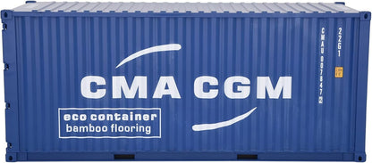 1:20 CMA CGM Shipping Container Model Abs Resin & Wood Toy Home Decoration Gift