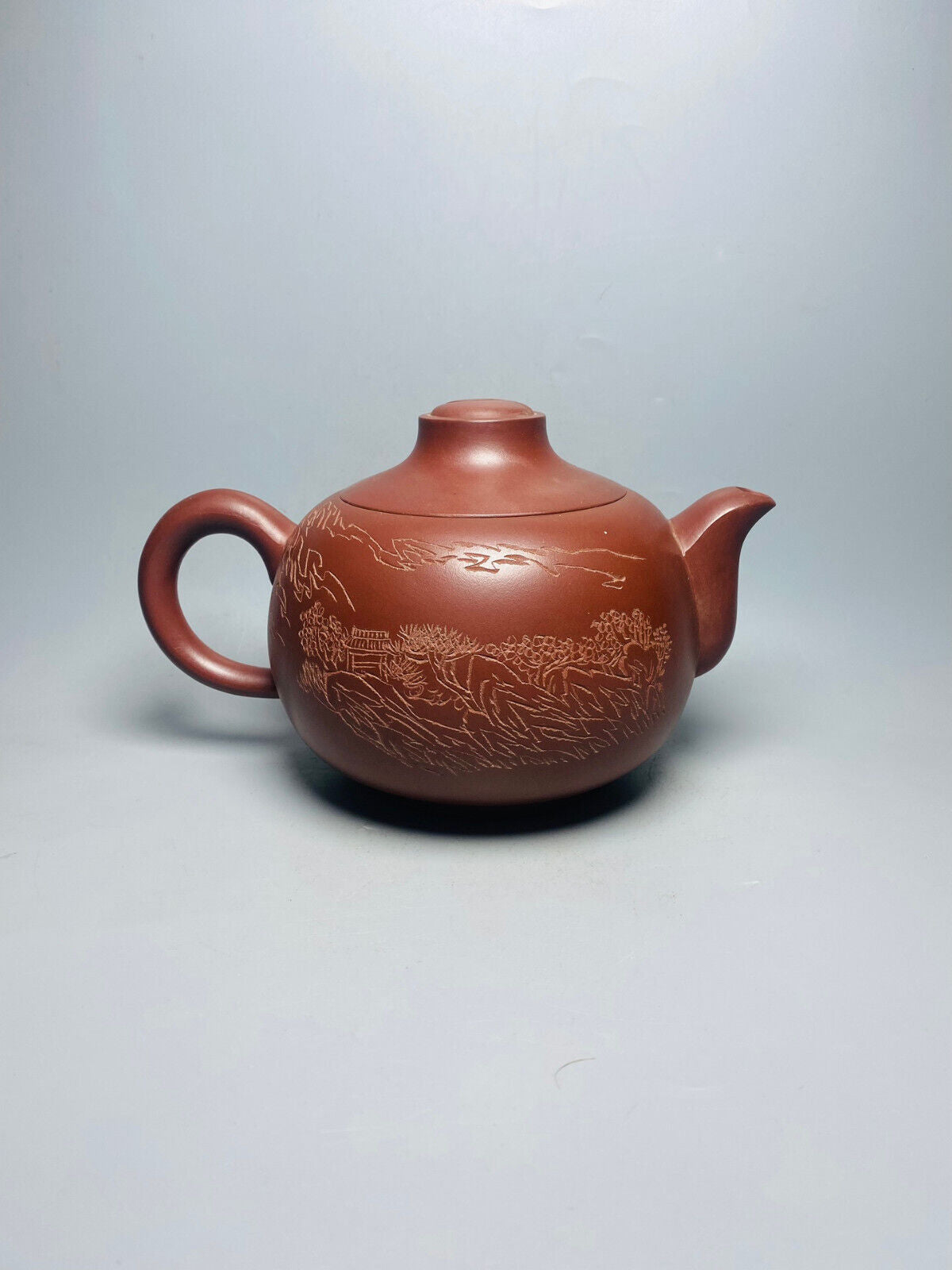 Chinese Yixing Zisha Clay Handmade Exquisite Teapot(八卦 底款：毛国强)